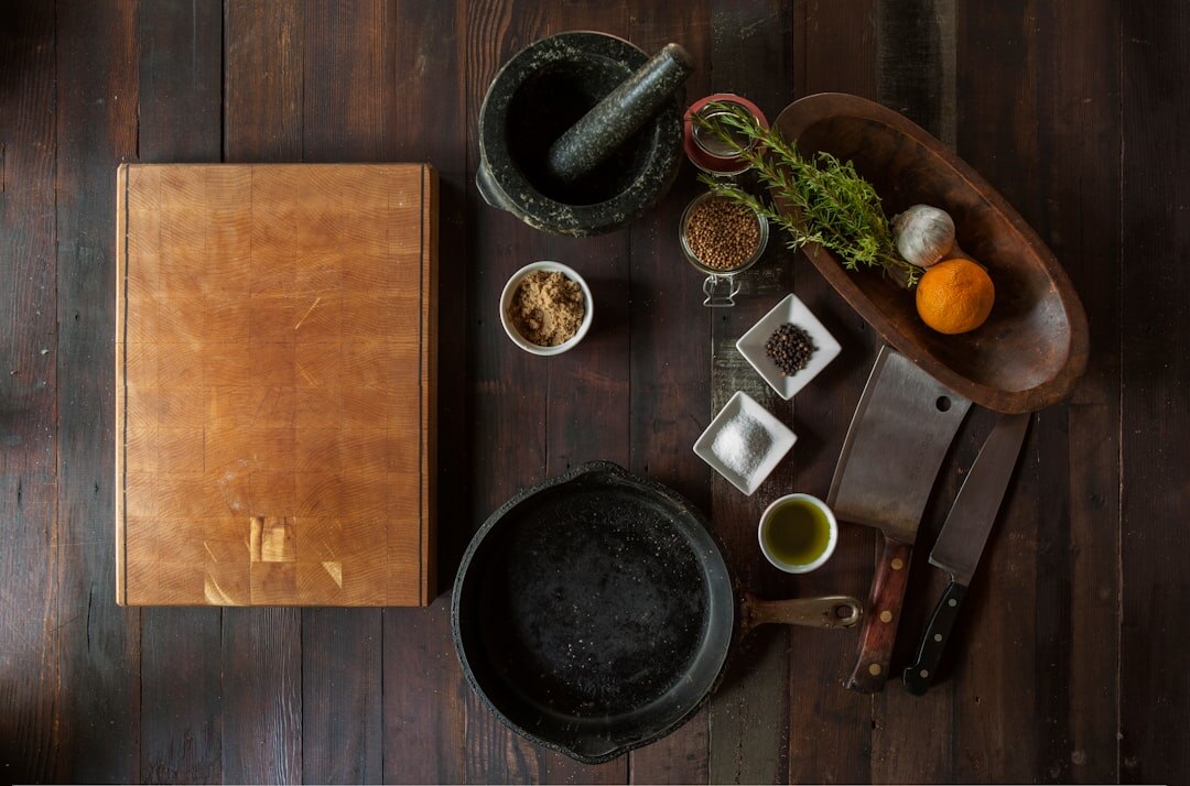 kitchen ingredients layout